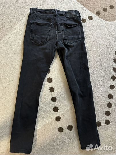 Джинсы скинни черные