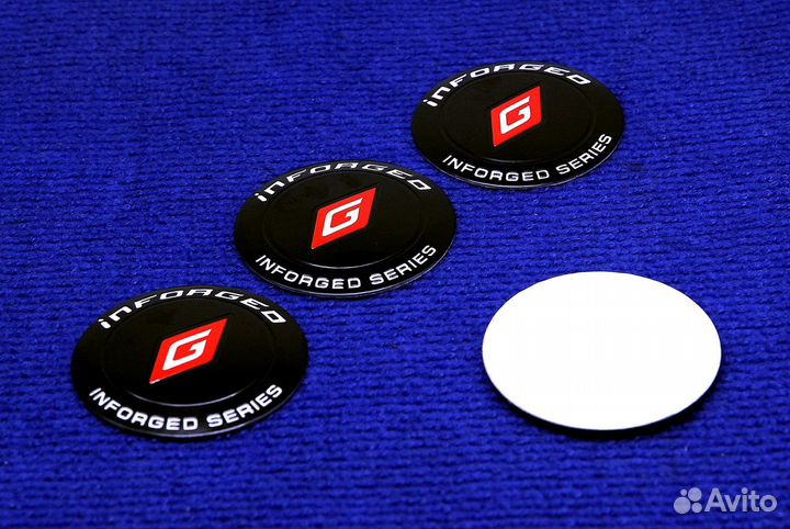 Комплект 3D наклеек диска inforged 56,60,65 мм