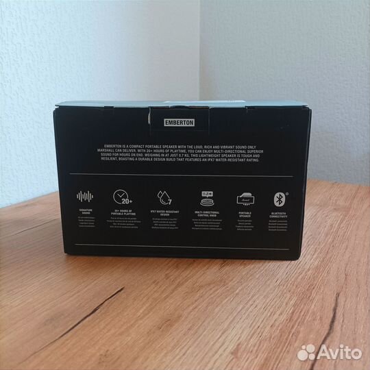 Marshall Emberton Оригинал Новая Чек Гарантия