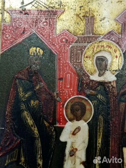 Икона, кирик и иулита, 19в