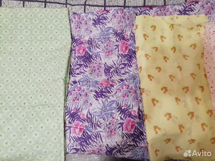 Отрез ткани хлопок СССР