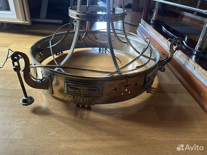 Старинная редкая люстра, под реставрацию