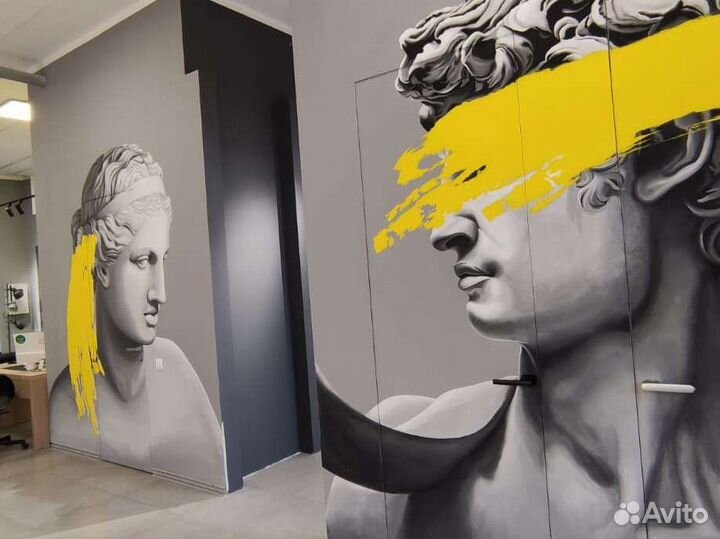 Роспись стен. Граффити. Художник