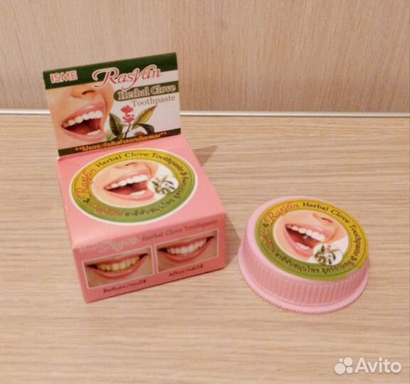 Тайская зубная паста Райсан с гвоздикой, 25г