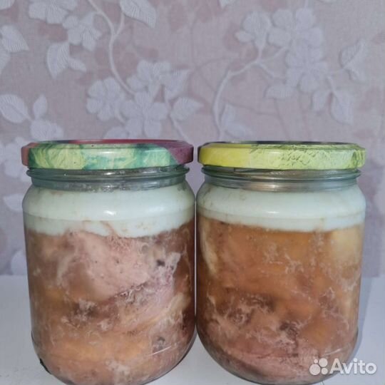 Домашная тушенка (куриная,свиная,говяжья)