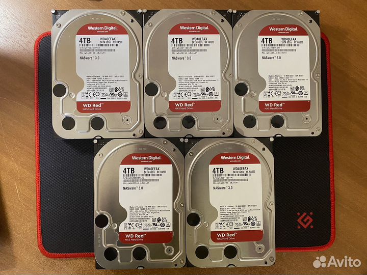 Жесткий диск WD Red 4 Tb WD40efax
