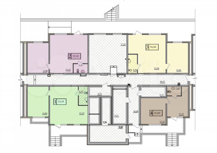 Свободного назначения, 33.89 м²