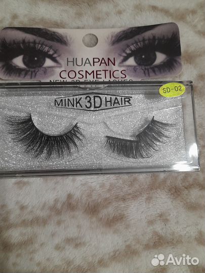 Накладные ресницы с клеем