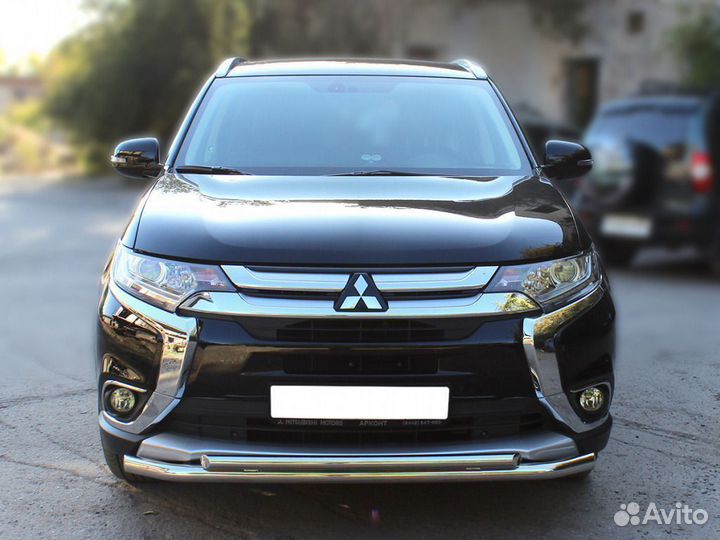 Защита переднего бампера Mitsubishi Outlander 2015