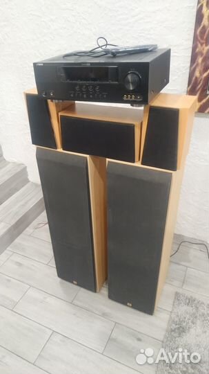Ресивер yamaha hdmi spdif и JBL здоровые 250 мм ди