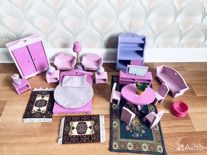 Мебель для кукольного домика дерево