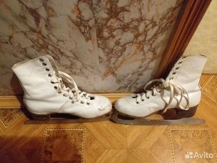 Советские чешские коньки р.22,5 нат.кожа