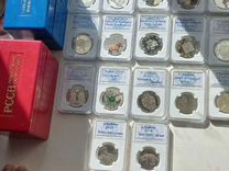 Коллекция монет Гривны в слабе 17 монет