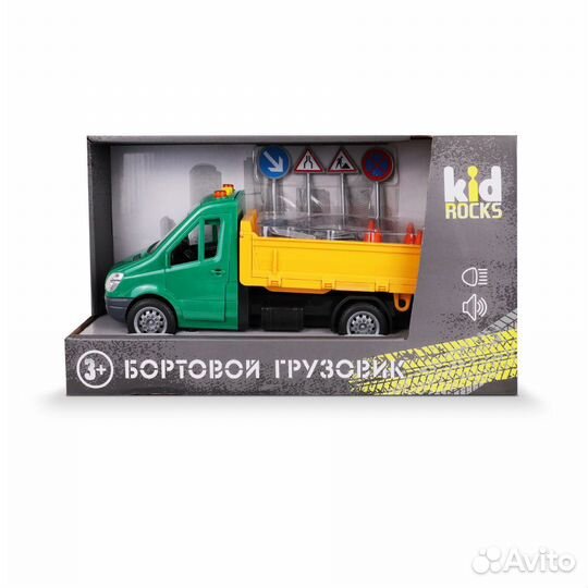 Машина KID rocks 1:16 бортовой грузовик св