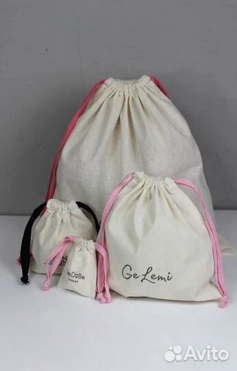 Мешочки из хлопка с индивидуальной печатью