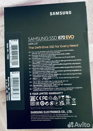 Ssd samsung 870 evo 500gb