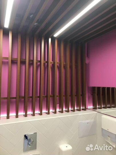 Монтаж грильято, реечного потолка, армстронг, гипс