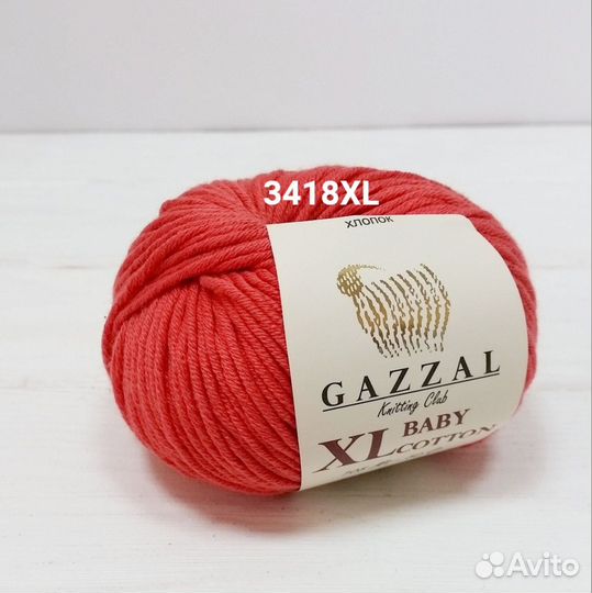 Пряжа gazzal baby cotton и baby cotton XL