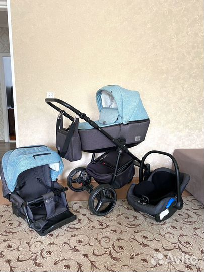 Продается коляска Adamex Reggio 3в1