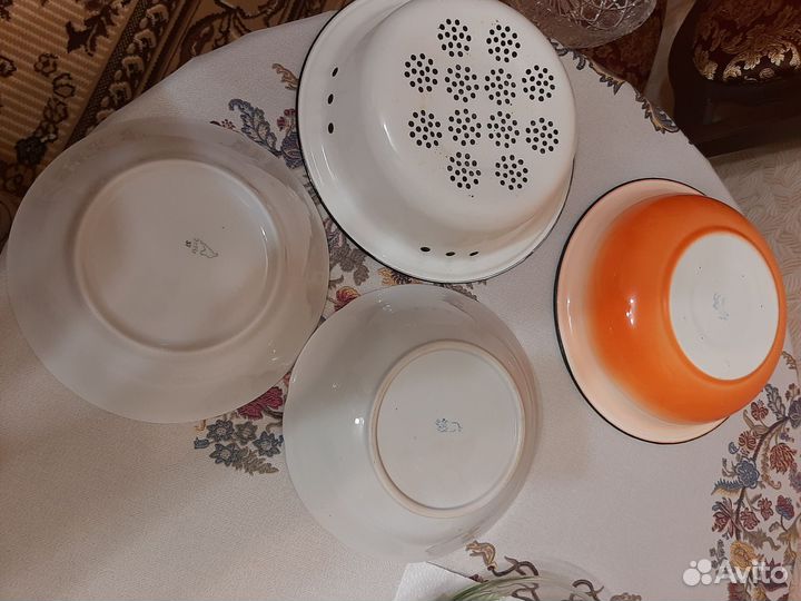 Миски эмадь, салатницы Дулево