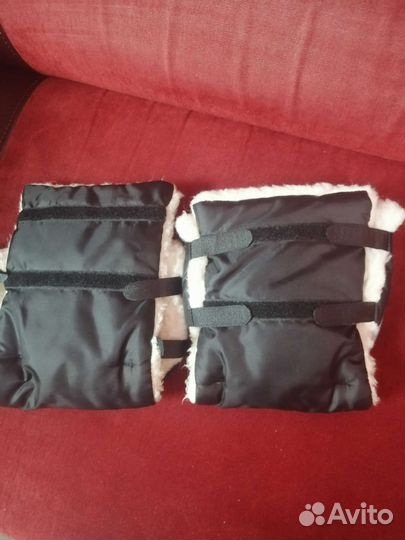 Рукавицы меховые на коляску(муфта)