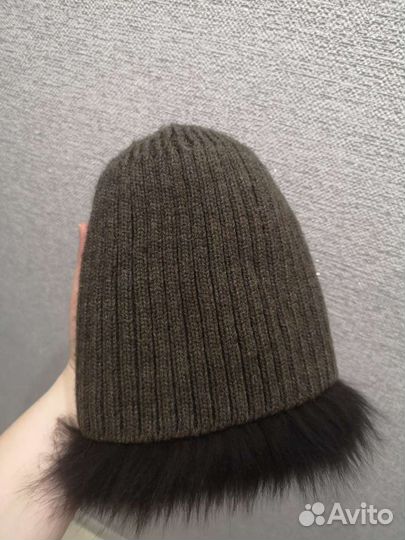 Шапка женская из меха лисы