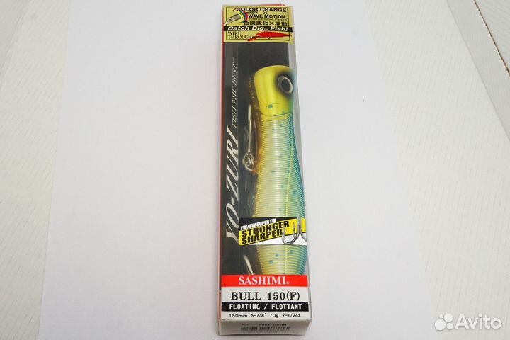 Морской поппер Yo-Zuri Sashimi Bull F989 150F