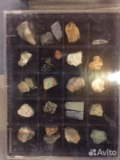 Коллекция камней и минералов набор СССР