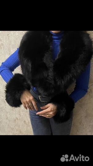 Меховой воротник песец