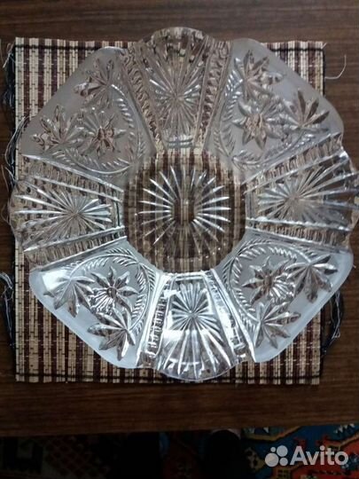 Хрустальные блюдо,3-х ярусная фруктовница.Салатник