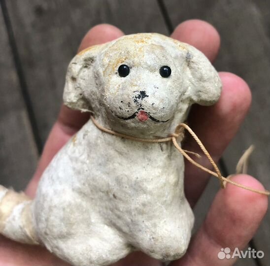 Ёлочная игрушка собака СССР
