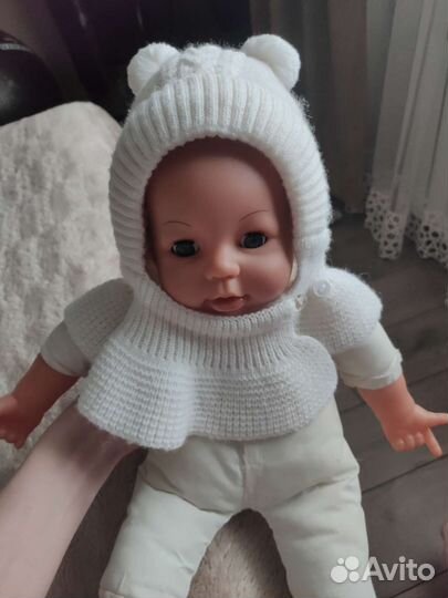 Шапка шлем для новорожденных