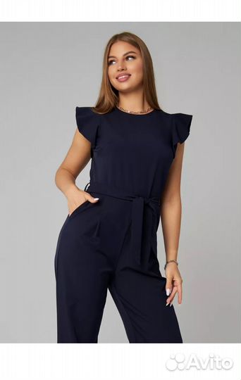 Комбинезон женский с коротким рукавом размер 48