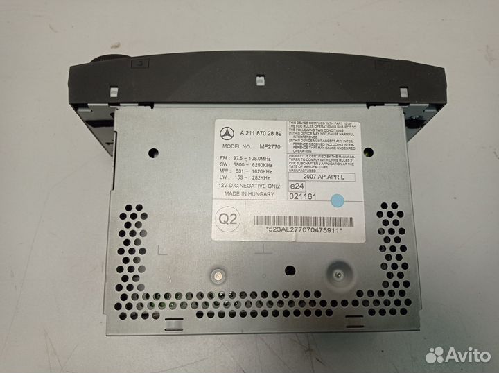 Магнитола Mercedes Benz W211 E-Klasse