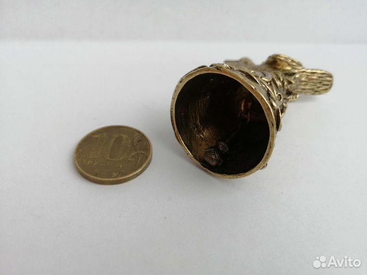 Колокольчик Ворона латунь