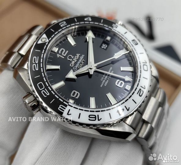 Часы Omega Planet Ocean GMT новые премиум качество