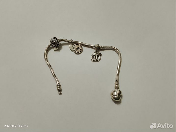Серебряный браслет pandora