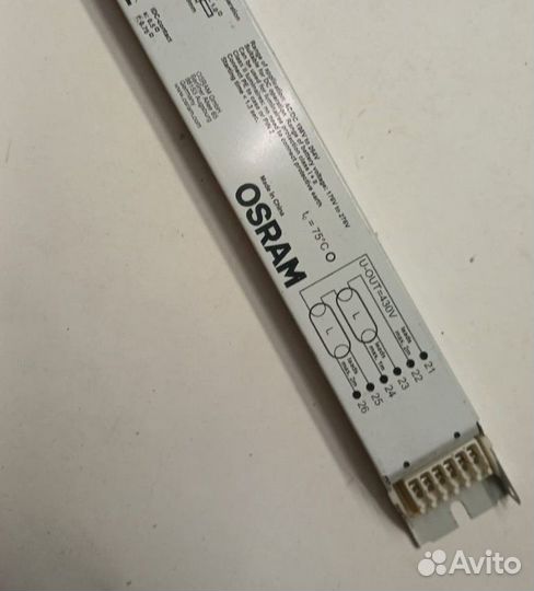 QTP-optimal 2 x 18-40/198-264V 360x30x21 osram эпра (для 15-40W, L/FQ/DL/DF)