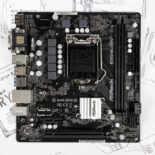 Материнская плата ASRock B560M-HDV R3.0 1200