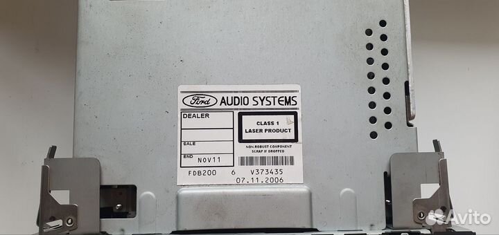 Магнитола ford 6000cd