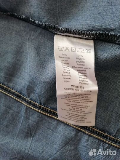 Джинсовая рубашка для девочки