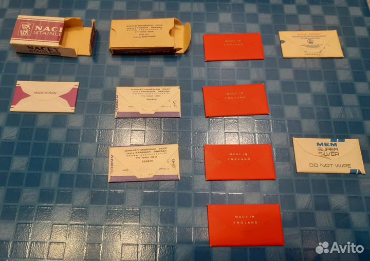 Лезвия по-штучно. Неполной упаковки. Винтаж