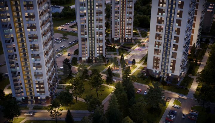 2-к. квартира, 54,4 м², 24/24 эт.