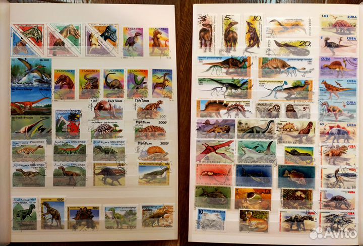 Старые Марки в Новом Альбом фауна и флора