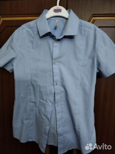 Школьные рубашки с коротким рукавом