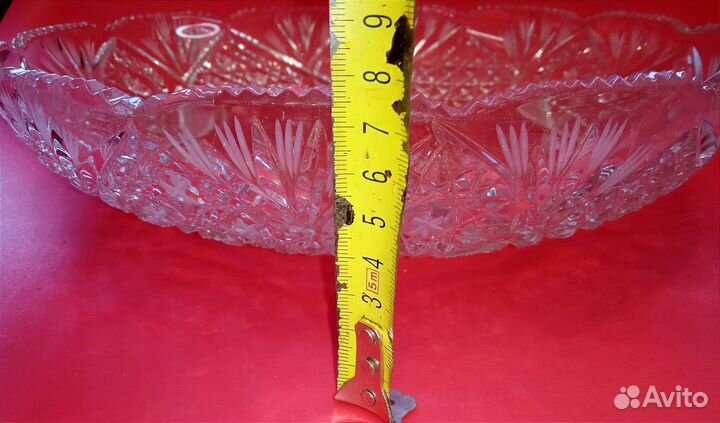 Ваза для фруктов из хрусталя