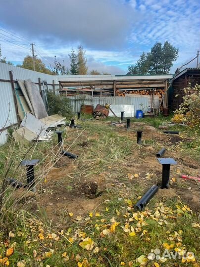 76 винтовая свая с оголовком. Монтаж. Доставка