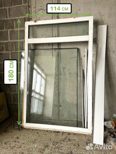 Оконный блок с дверью