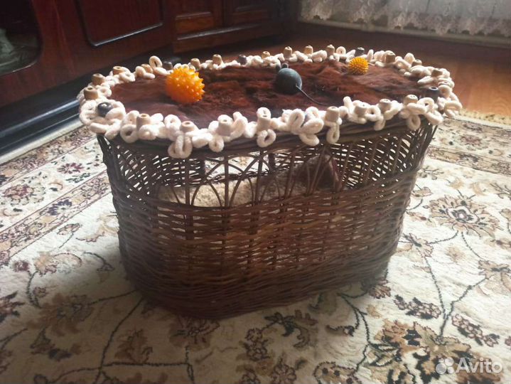 Домик для кошки плетеный