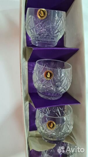 Хрустальные рюмки СССР новые